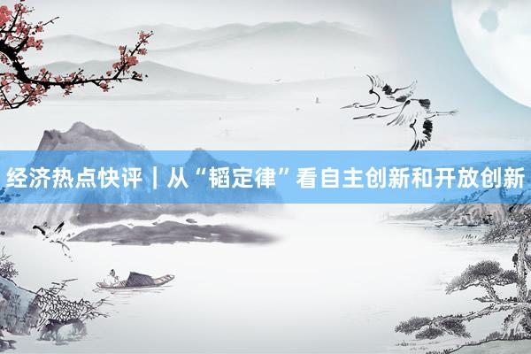 经济热点快评｜从“韬定律”看自主创新和开放创新