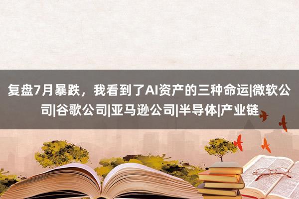 复盘7月暴跌，我看到了AI资产的三种命运|微软公司|谷歌公司|亚马逊公司|半导体|产业链