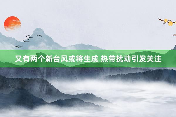 又有两个新台风或将生成 热带扰动引发关注
