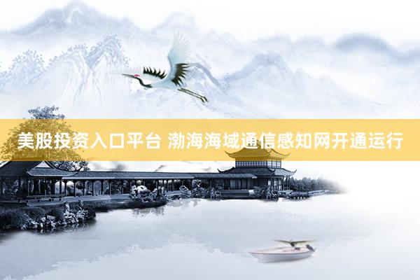 美股投资入口平台 渤海海域通信感知网开通运行